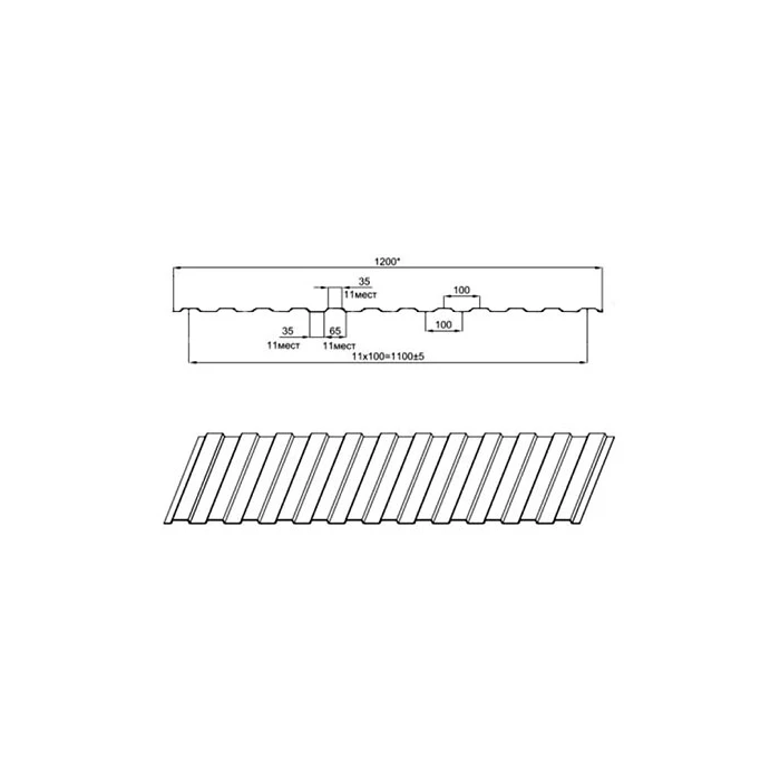 Профнастил МП10ПГ 0.5 PURMAN® RAL 8017